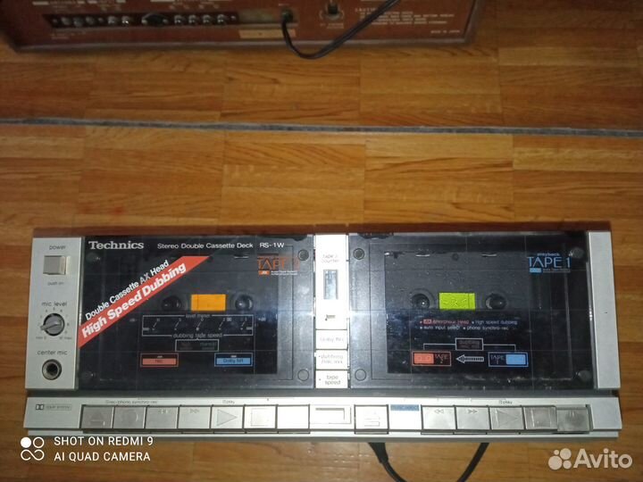 Японский ретро-магнитофон Technics полный комплект