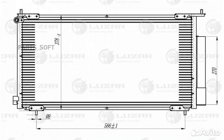 Радиатор кондиционера Хонда CR-V 02