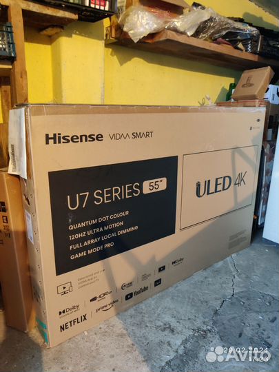 Телевизор hisense 55U7HQ