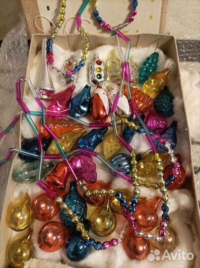 Набор елочных игрушек СССР малютка