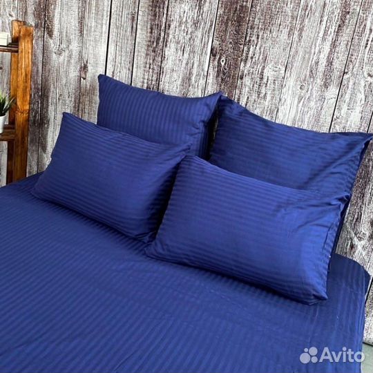 Белье постельное страйп-сатин 100 хлопок