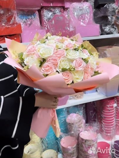 Букеты из мыльных цветов