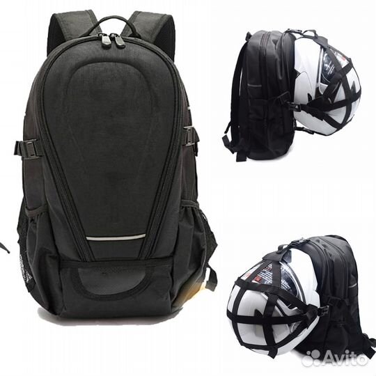 Моторюкзак с сеткой креплением для шлема