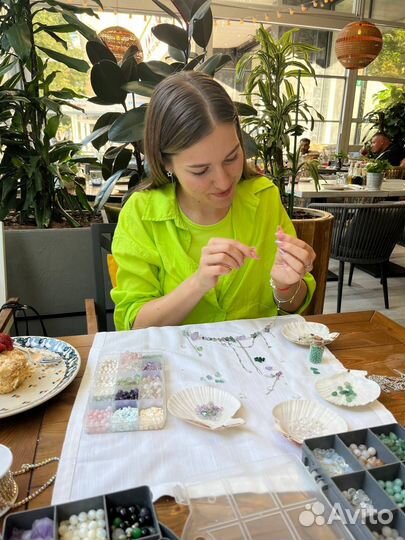 Мастер-класс чокер из камней и цепей