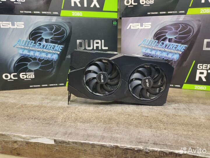 Видеокарта GeForce RTX 2060 asus dual-RTX2060-O6G