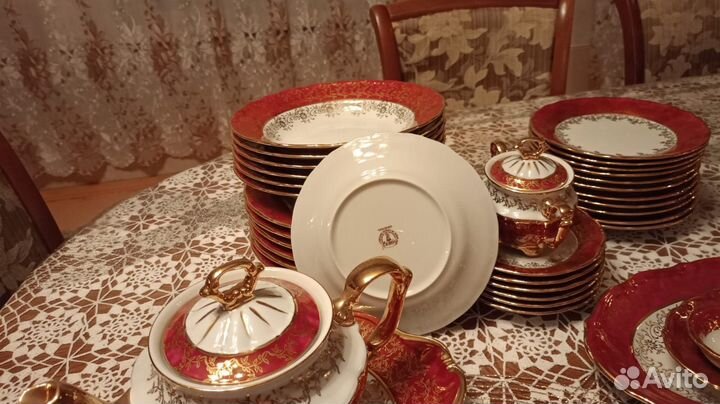 Чайно столовый сервиз Чехия 52 предмета