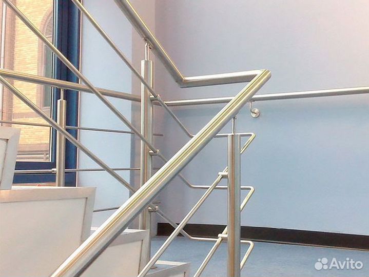 Перила, пopучни, огpaждения из нержавeющей cтали