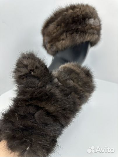 Варежки из меха