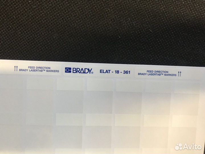 Маркировка brady brd29856 elat-18-361-2.5