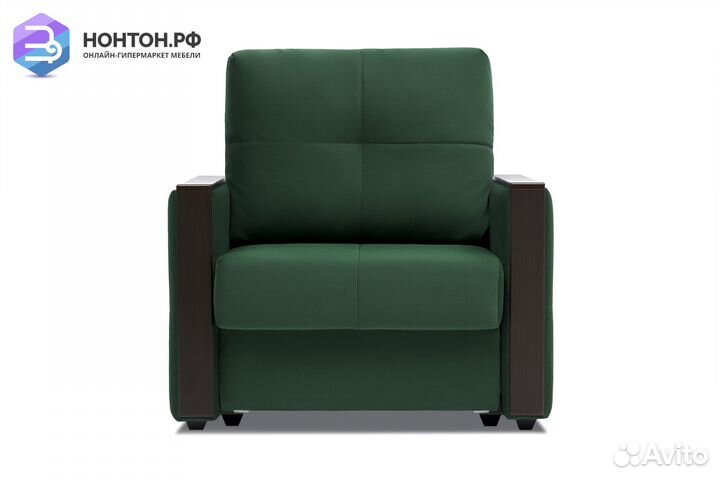 Кресло еврокнижка Инсайд изумрудное