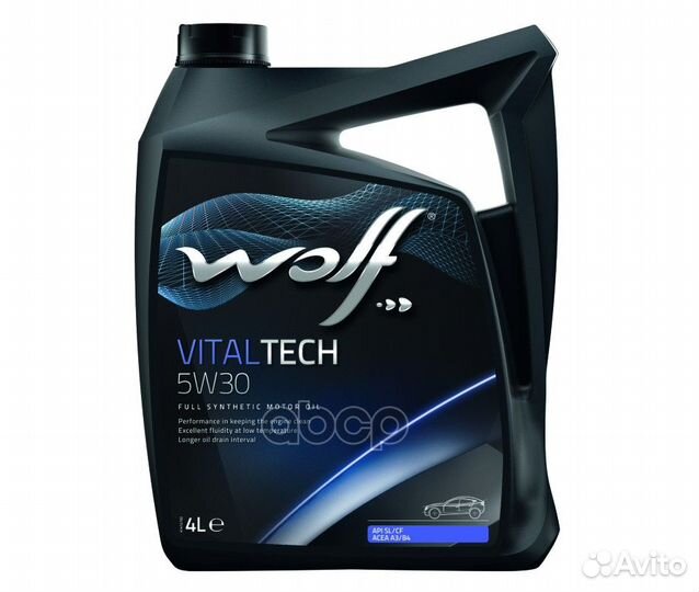 Масло 5W30 vitaltech 4л Wolf