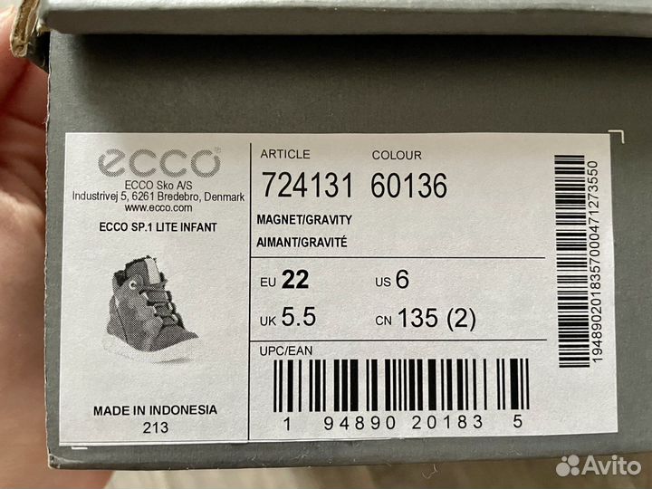 Ecco детские ботинки демисезон