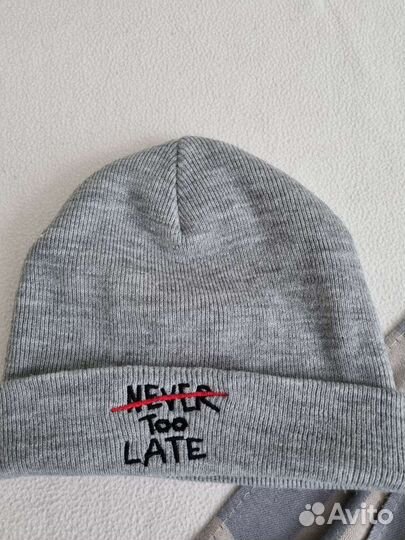 Шапка и шарф серые Зара