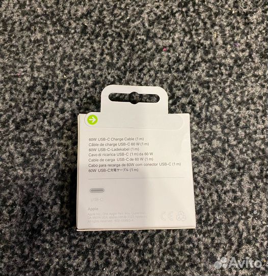 Зарядка для iPhone 15 кабель type-C на type-C