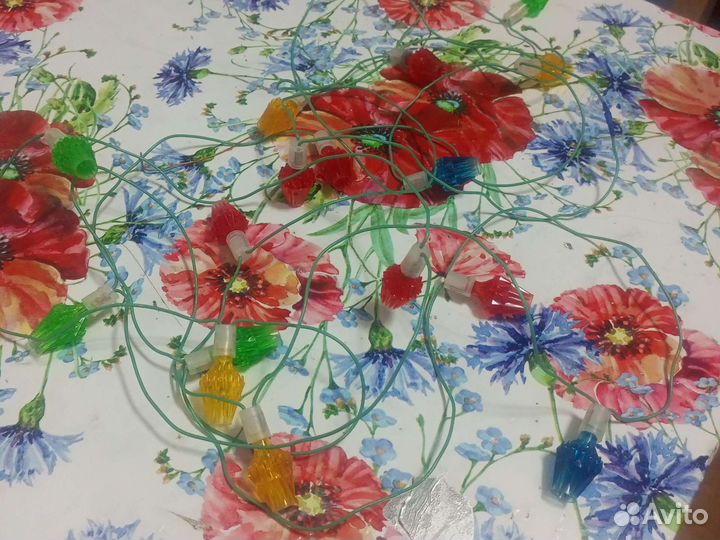 Гирлянда огонек.и хрустальная