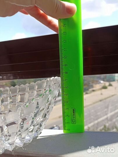 Ваза для фруктов, салатник, конфетница хрусталь