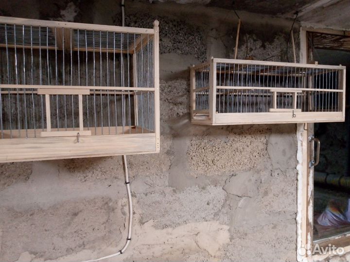 Клетка для птиц из дерева