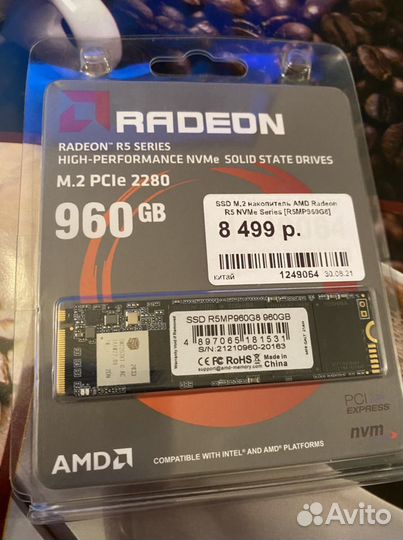 Ssd 960Gb Radeon новый