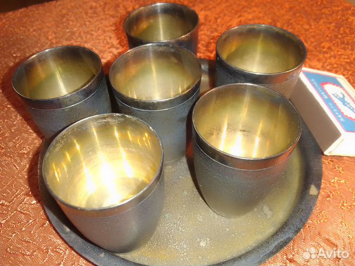 Коньячный набор мельхиор СССР