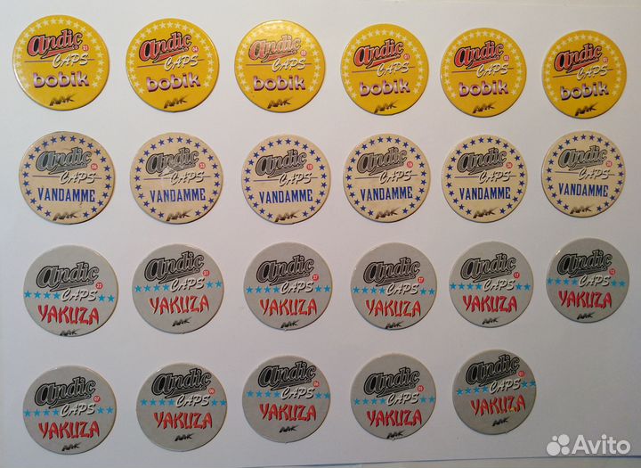 Фишки: Andic, Вандам, Yakuza, Dunkin 90-х годов