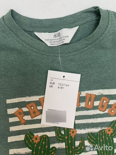 Футболка H&M 92,98,104,110,116,122,128,134,146