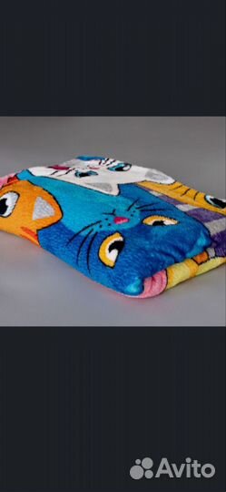 Плед детский плюшевый