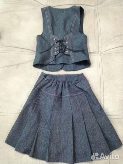 Школьная форма для девочки 7-8 лет Костюм школьный