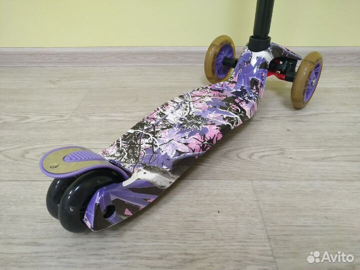 Самокат детский Макси сиреневый