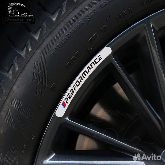 Стикеры m perfomance на колеса бмв