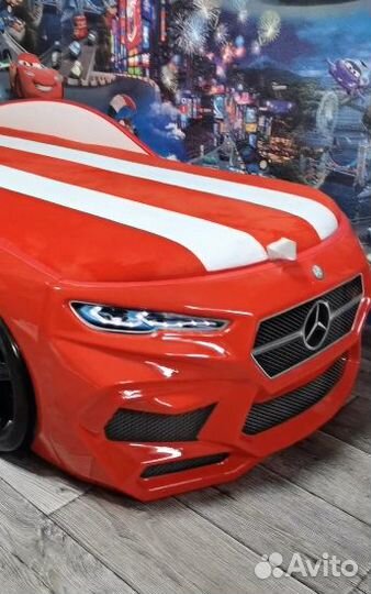 Детская кровать машина Новая + матрас