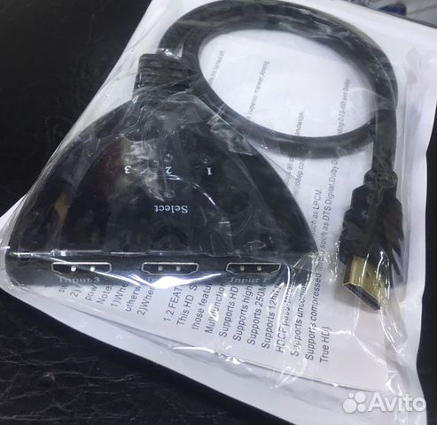 Разветвитель адаптер hdmi на 3 порта
