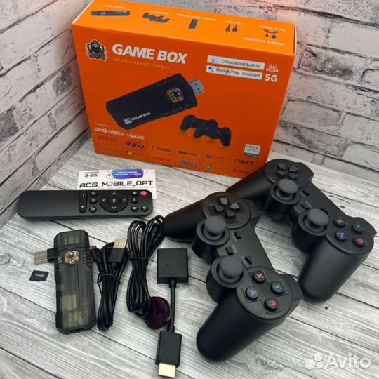 Игровая приставка консоль портативная/2 джойстика