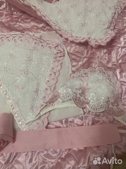 Комплект на выписку для девочки (+ балдахин)