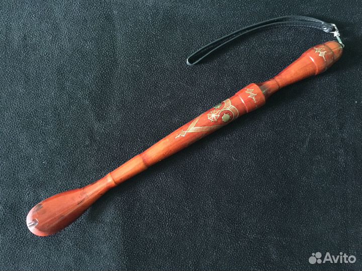 Ложка для обуви с ремешком, дерево, ручная работа