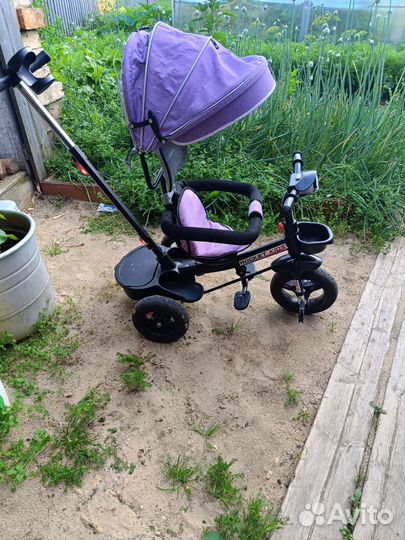 Детский велосипед с родительской ручкой