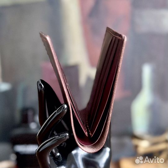 Бифолд из кожи Sinque Stelle и Incas коричневый