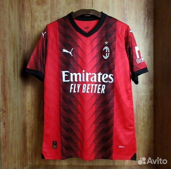 Футболка игровая фанатская Милан