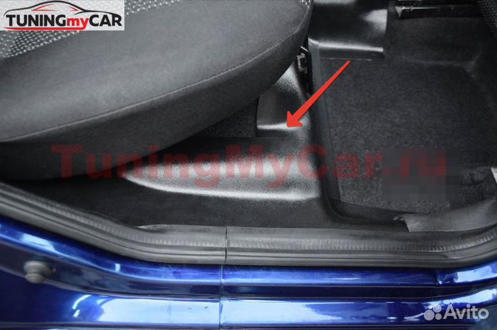 Накладки на ковролин задние Лада Гранта с 2011 г.в