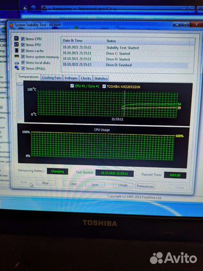 Ноутбук Toshiba satellite c660d-164