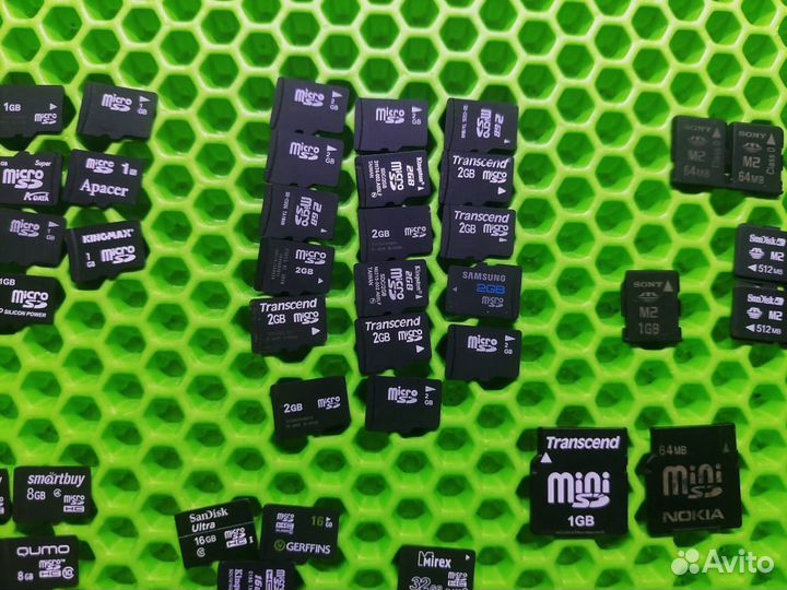 Карты памяти micro SD, M2, MMC, MS Pro Duo