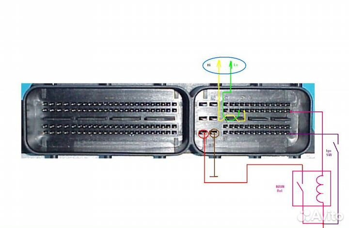 Блок управления двигателем D4CB Разборка-Эбу
