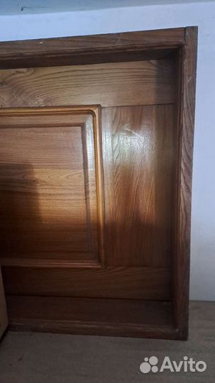 Новая дверь из массива натуральный дуб