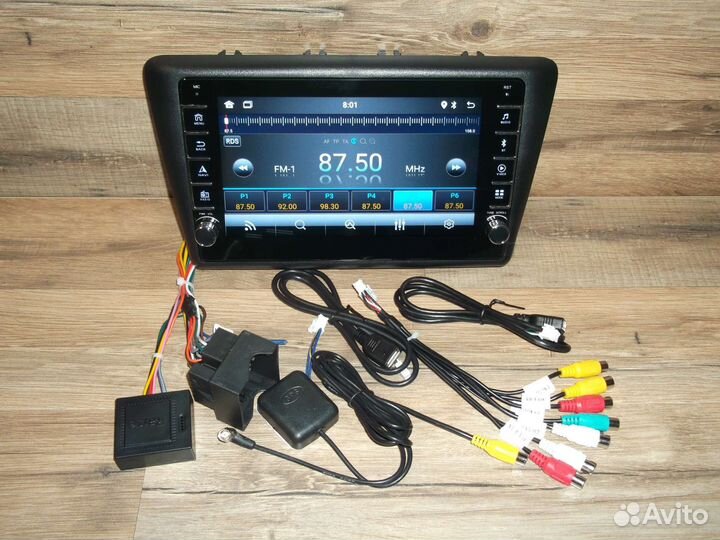 Магнитола Skoda Rapid Android физические кнопки