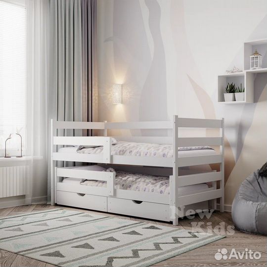 Детская кровать софа двухъярусная