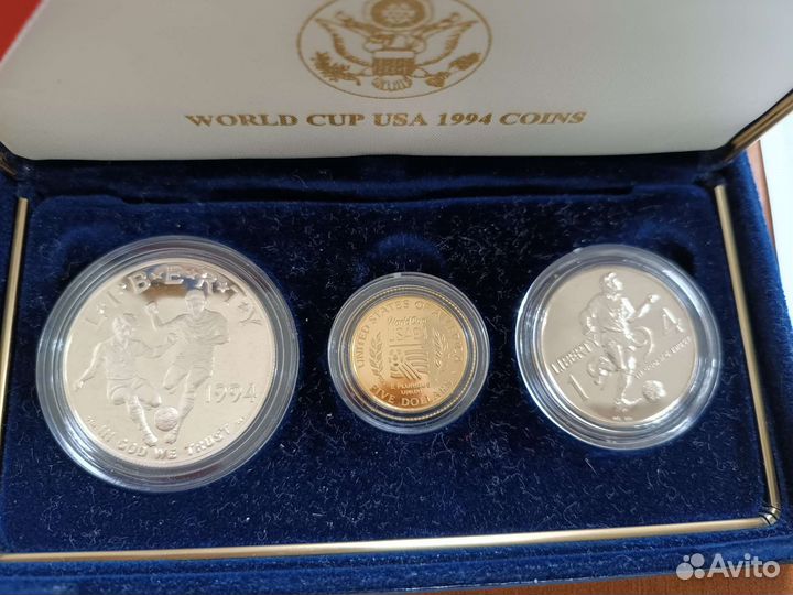 1994 США Кубок Мира Футбол Золото набор пруф