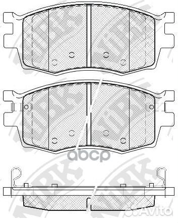 Колодки тормозные дисковые перед PN0435 NiBK