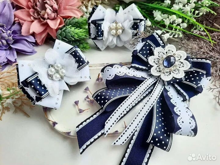 Галстук школьный для девочек