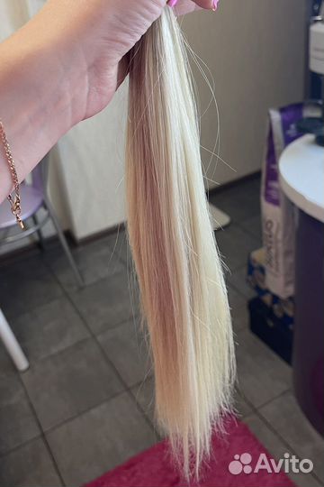 Волосы для наращивания блонд славянка