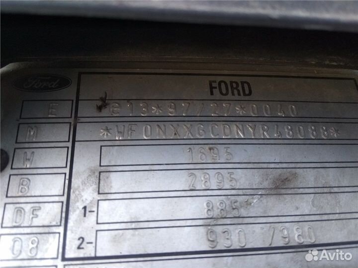 Разбор на запчасти Ford Focus 1