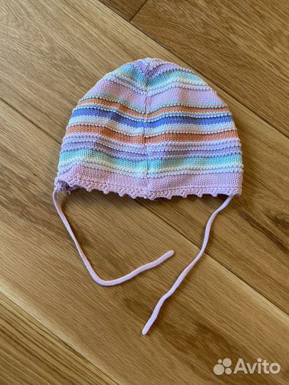 Шапка для девочки демисезонная 42 хлопок